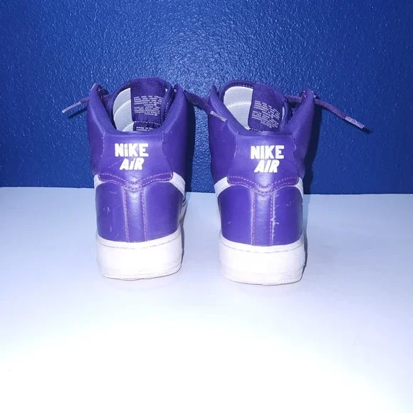Nike Air Force 1 High SP Purple White 2015 Size Mens 9 - No Strap 823297-500 - Picture 3 of 9